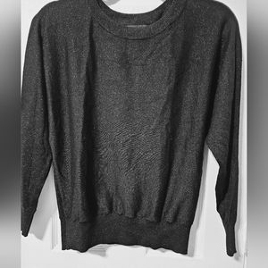 INC Black Glitter Blouse.